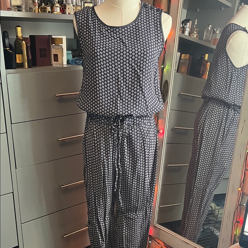 Bailey 44 Geometric Black and White Jumpsuit